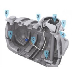 Cuve à eau 60000 litres avec filtre - top qualité  - 308816