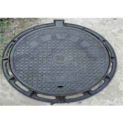Couvercle et cadre en fer malléable - Couverture ronde durable d'inspection professionnelle - Modèle 800x800