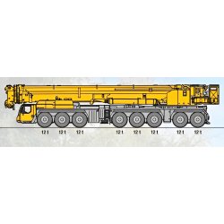 Ltm 1750-9.1 grues automotrices - liebherr - capacité de charge max 800 t