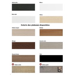 Comptoir de réception monocolore avec PMR Delta - 202, Droite, Acacia clair