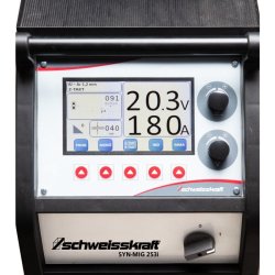 Poste à souder Schweisskraft SYN-MIG 253i SC Digital - MIG/MAG mobile avec technologie Inverter et fonction Synergie