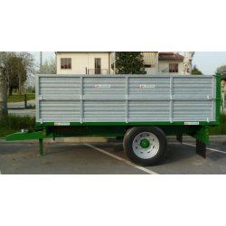 Vz60ml remorque agricole - Vendrame - retournement hydraulique trilatérale - charge 6000 kg - dimensions 4,00x2,20m