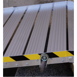 Rampe aluminium amovible pliante - modulable pour PMR et ERP - charge 450kg - largeur 80/90cm