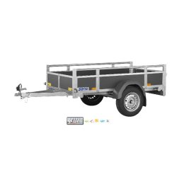 Remorque bagagère en bois - WOODY BT75 - PTAC : 750 Kg - 1 essieu - 206 x 114 cm - Référence SARIS_WOODY_BT75