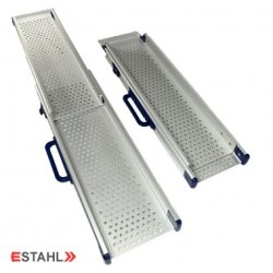 Rampe télescopique XS12F - anodisé argent naturel - Longueur 785 à 1235 mm - Charge maximale 300 kg