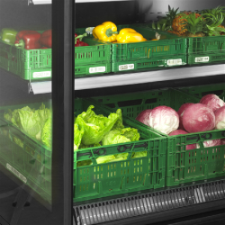 Vitrine réfrigérée pour supermarché à froid positif 1350mm Profondeur 920mm EXTRA1250CD TEFCOLD