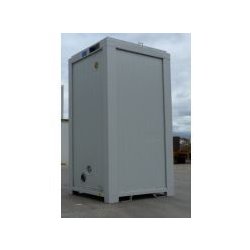 Bloc sanitaire gamme économique - 1 WC avec chasse d'eau, ventilateur, chauffage et lavabo