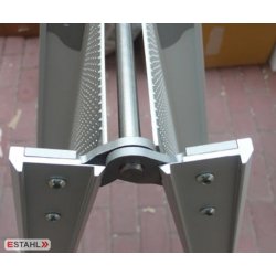 Paire de rampes pliantes E-stahl 30020-110F, 30020-160F, 30020-210F, 30020-260F, 30020-310F - aluminium anodisé, surface antidérapante, jusqu'à 350 kg