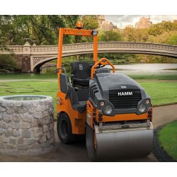 Hd 12 vt rouleau compresseur tandem - hamm - poids 2595 kg