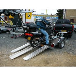 Remorque moto ERDE CH 751 TE - 1 essieu Knott 750 kg sans frein pour gros cube - fabrication française