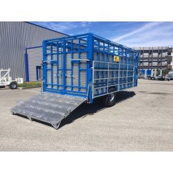 Bétaillère série spéciale en aluminium - JP Construction - Type: BET 35 à BET 65 - 1 essieu