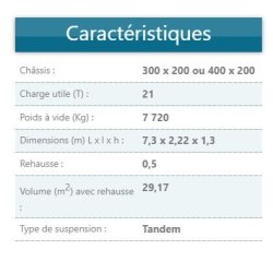 B210TC - Remorque agricole en aciers spéciaux Delaplace - Charge utile 21 tonnes