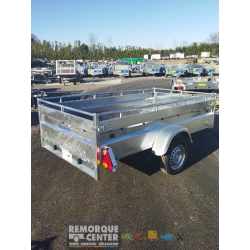 Remorque LIDER ROBUST - 2M50 - 1 essieu non freinée - 253x134x50 cm - PTAC : de 500 à 750 kg - Référence 40393