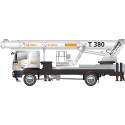 Steiger® T 380 camion nacelle - Ruthmann - 38m de hauteur de travail, 31m de déport, bras pendulaire articulé RÜSSEL®