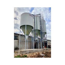 Silo d'élevage à cône axial de 60° pour l'alimentation des veaux  Capacité 20m3, 26m3 ou 30m3 - Poudre de lait