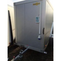 Petite remorque frigorifique Humbaur 3m3 - parois isothermes - groupe frigo 220V - 2m x 1m x 1,5m