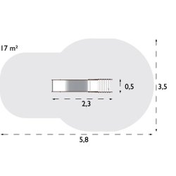Toboggan Larven réf-8001172 - Hags - pour enfants 3-5 ans - dimensions 2300x500x1650 mm