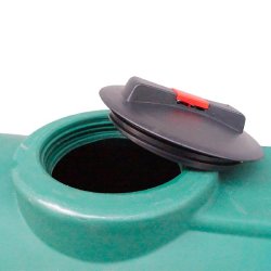 Réservoir PE type CHO 3000L vert - Stockage d'eau de pluie, substances chimiques et alimentaires
