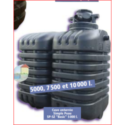Cuve eau 5000 litres à enterrer filtre sinus