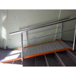 Rampes enroulables à roues - aluminium anticorrosion - pour obstacles jusqu'à 5-6 marches