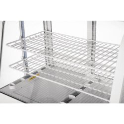 Vitrine réfrigérée de comptoir blanche 100 L - 2 étagères réglables - Commandes numériques - Réfrigérant R600a