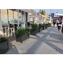 Jardinière urbaine rectangulaire UM1152 - acier traité Ferrus résistant à la corrosion
