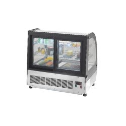Vitrine réfrigérée vitre bombée 130L ATOSA