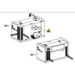 Groupe électrogène MOSA GE 7500 HSX - triphasé 6.5 kVA - moteur essence Honda GX 390