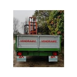 VCR40 P - Remorque agricole rabattable trilatérale Vendrame - Charge 5000 kg - PTAC 50 quintaux