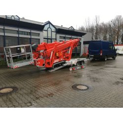 Nacelle araignée LEO21GT - Hauteur 21m - Déport 12m - Capacité 250kg - Motorisation bi-énergie