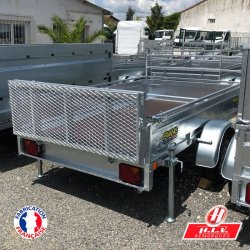 Remorque bagagère robuste Trigano RE 200 SF - acier galvanisé, 2m x 1.41m, PTAC 500/750 kg