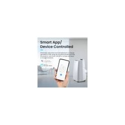 Climatiseur mobile Pro Breeze - 12000 BTU - Commande vocale - Chauffage & déshumidification - Classe énergétique A