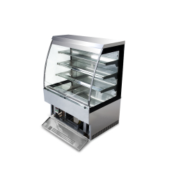 Vitrine réfrigérée semi-verticale LUNA EUROVITRINE - 4 dimensions disponibles, froid positif ventilé, 1m20 à 2m40, inox, italien