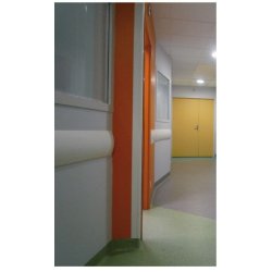 Cornière en PVC - Cornerom Choc 60x60 - Antibactérienne, haute résilience et fixation par clipsage