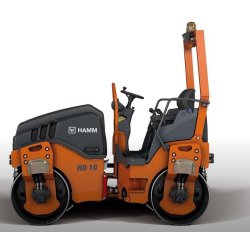 Hd 10 VT - Rouleau compresseur tandem Hamm - 2385 kg avec cylindre vibrant et jeu de roues
