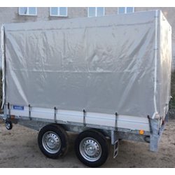 Remorque porte-engins double essieux - dimensions 253x152 cm - PTAC jusqu'à 2000 kg