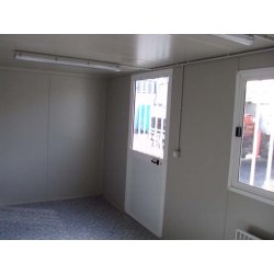 Bungalow démontable série confort - 5.14m x 2.40m - calorifugé avec structure acier galvanisé