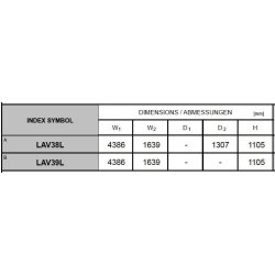 Banque d'accueil Valde forme vague avec accès PMR  - MDD - Blanc, Blanc brillant, Gauche