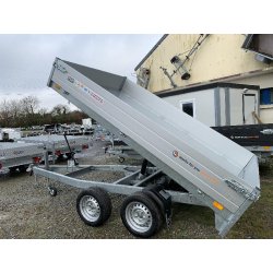 Remorque Benne SARIS - K1276 - 276 x 170 cm - PTAC : 2000 kg - 2 Essieux Freinée