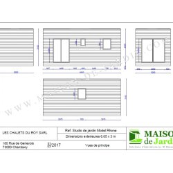 Studio de jardin - maison de jardin avec ossature bois - 20 m² tout équipé et isolé