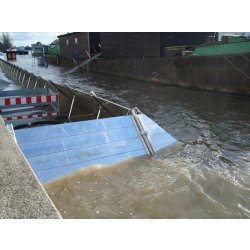 Dispositif anti-inondation démontable mobile et auto-stable Flo-Mob K - aluminium résistant - hauteur max 1,35 m