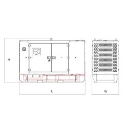 Groupe électrogène Diesel 400/230 V - 50 Hz - 3 Phases - AD490 (EU) - Motorisation Doosan Hyundai 414 kW