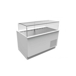 Vitrine chocolat non canalisable - Froid ventilé, avec réserves, vitrage collé ou vissé - PERLA C 200 AR