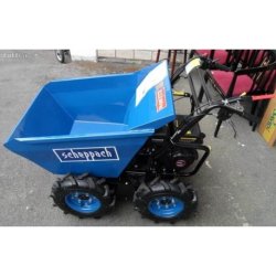 Mini dumper scheppach dp3000 - 4 roues motrices 300kg - 6,5ch