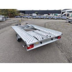 Remorque porte mini voiture Roadster Auto - PTAC 1300 kg - 1 essieu freinée basculante - Référence Roadster Auto