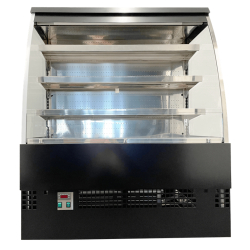 Vitrine réfrigérée semi-verticale ORSINI - 4 longueurs disponibles, froid positif, 3 étagères + base, EUROVITRINE