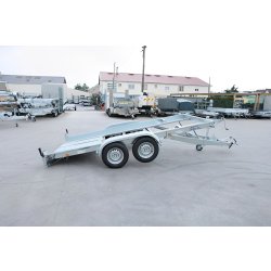 Remorque porte voiture 2500 kg deux essieux roues extérieures - lider - 39760