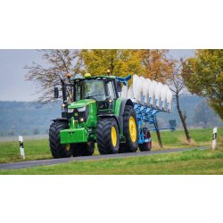6195M Tracteur agricole - John Deere - 195 ch, moteur 6 cylindres 6,8L, empattement 2,8m