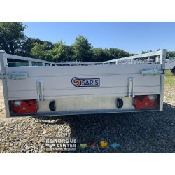 Remorque freinée aluminium - MCALU - FW2000 - 2 essieux - PTAC : 2000 Kg - 305 x 153 cm - Référence MCALU PRO FW2000 - Saris