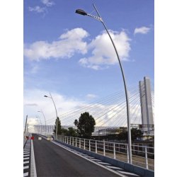 Mât d'éclairage public en aluminium - décoratif